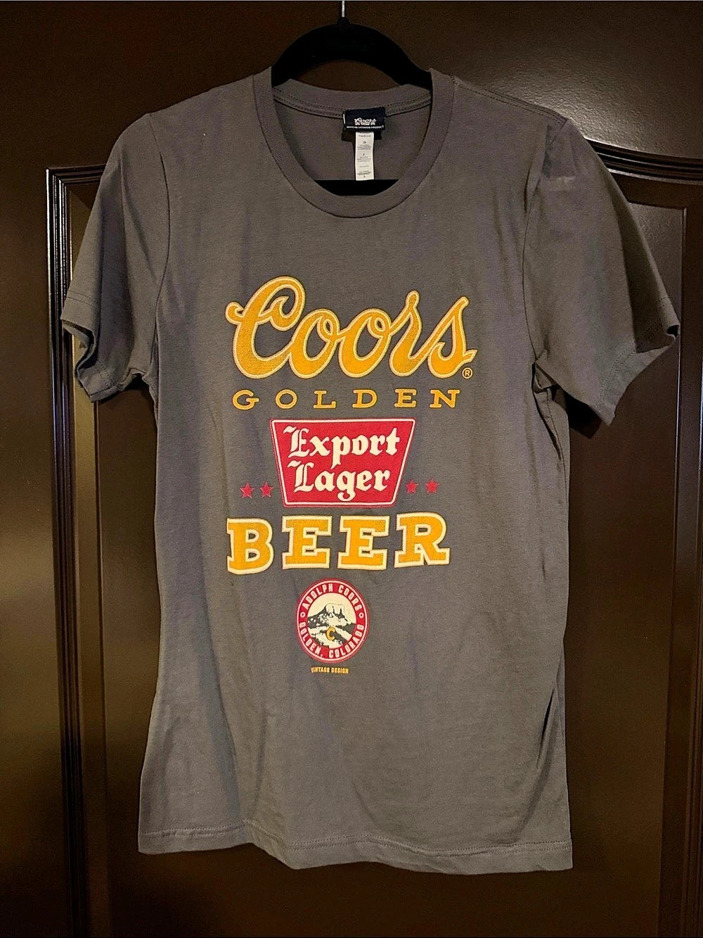 Coors Golden Export Lager Vintage T-Shirt Gray
